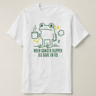 Lustiges Frosch Kaffee Furz Meme T-Shirt