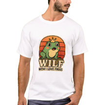 Lustiges Frosch T-Shirt – WILF Wow I Love Frogs Re