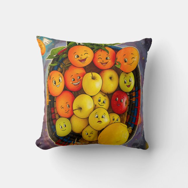 LUSTIGES FRUCHTDESIGN  KISSEN (Vorderseite)
