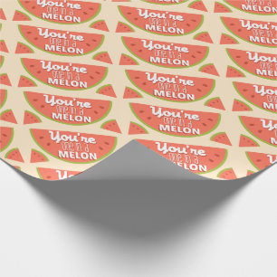 Lustiges Fruchtwortspiel sind Sie eins in Million Geschenkpapier