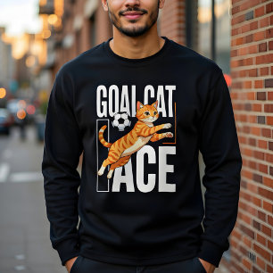 Lustiges Fußball-Katz-Liebhaber-Geschenk für Sport Tri-Blend Shirt