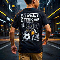 Lustiges Fußball-Katzen-Straßen-Stürmer-Geschenk f