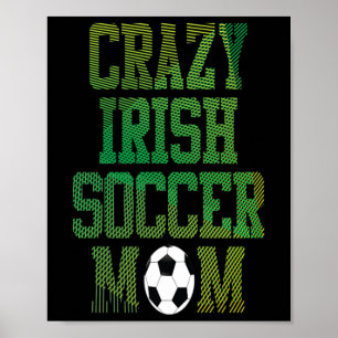 Lustiges Fußball-Mutter-T-Shirt Damen Neuheit-Shir Poster