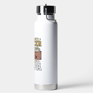 Lustiges Fußball-Papa-Vintage-Shirt-Design_1 Trinkflasche