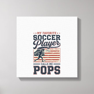 Lustiges Fußball-Pops Vintage-Stickerei-Shirt-Desi Leinwanddruck