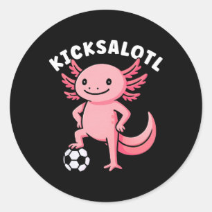 Lustiges Fußball-Shirt Jugend Kinder Jungen Mädche Runder Aufkleber