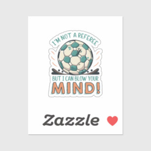 Lustiges Fußballdesign Aufkleber