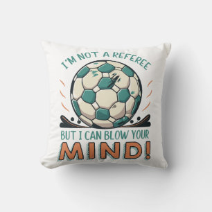 Lustiges Fußballdesign Kissen