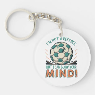 Lustiges Fußballdesign Schlüsselanhänger