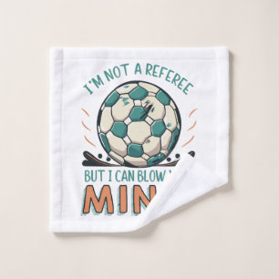 Lustiges Fußballdesign Waschlappen
