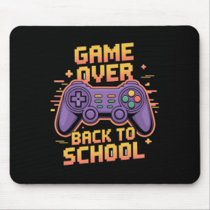 Lustiges Game Over zurück zur Schule Lustiger Game Mousepad