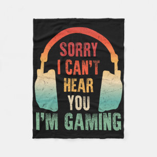 Lustiges Gamer Grafik-Shirt für jugendliche Jungen Fleecedecke