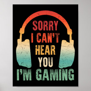 Lustiges Gamer Grafik-Shirt für Teenager Jungen Mä Poster
