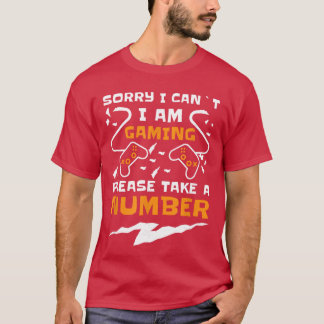 Lustiges Gamer-Headset Ich kann nicht Ich bin im G T-Shirt