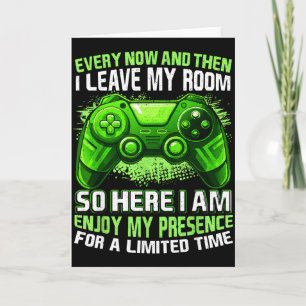 Lustiges Gamer-Shirt für Jungen Männer Teen Gesche Karte
