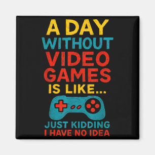 Lustiges Gamer-Spruch Grafik-T-Shirt Männer Jungen Magnet
