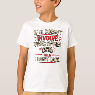 Lustiges Gamer-Zitat Videospiele Controller Kunst T-Shirt