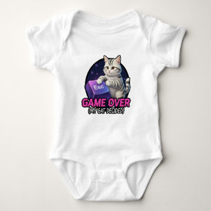 Lustiges Gaming-Katze-Gamer-Geschenk - Meine Katze Baby Strampler