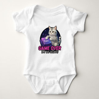 Lustiges Gaming-Katze-Gamer-Geschenk - Meine Katze Baby Strampler