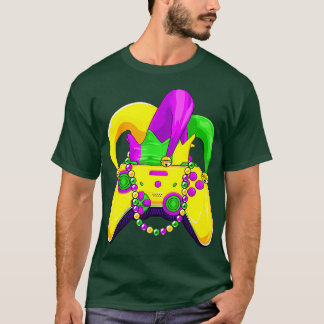 Lustiges Gaming Mardi Gras Videospiel T-Shirt