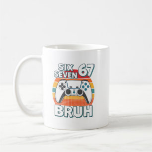 Lustiges Gaming Six Seven 67 Bruh Gamer Boy für Mä Kaffeetasse