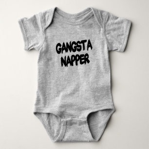 Lustiges Gangsta Napper-Baby-Shirt Baby Strampler