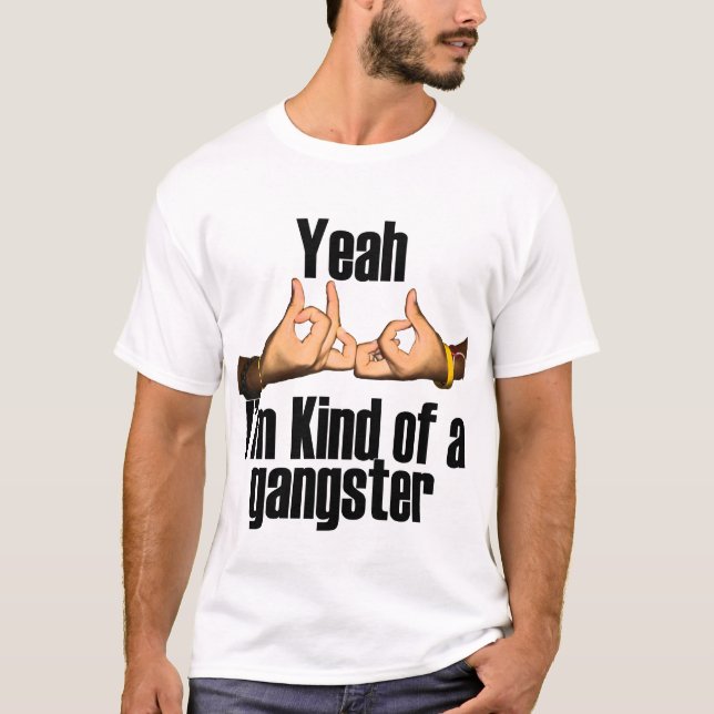 Lustiges Gangster-Shirt T-Shirt (Vorderseite)