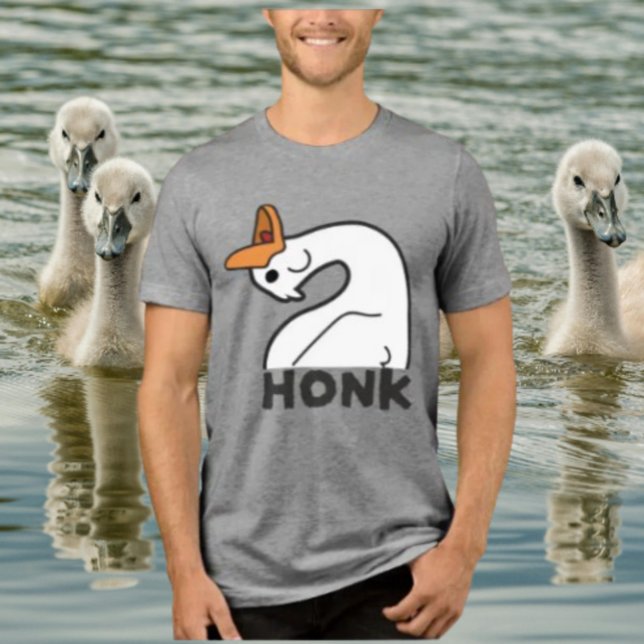 Lustiges Gänse-Shirt Tri-Blend Shirt (Von Creator hochgeladen)