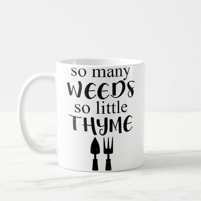 Lustiges Gärtnern Kaffeetasse (Links)