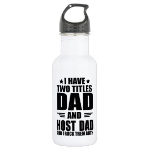 Lustiges Gastgeber-Vater-Geschenk Edelstahlflasche