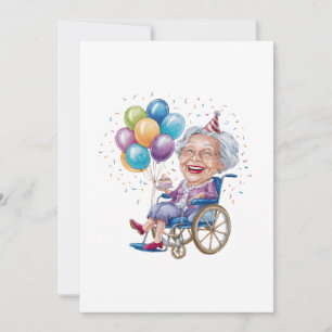 Lustiges Geburtstagsgeschenk für Oma für ältere Ta Mitteilungskarte