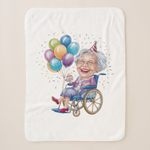 Lustiges Geburtstagsgeschenk für Oma für ältere Ta Sherpadecke