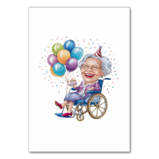 Lustiges Geburtstagsgeschenk für Oma für ältere Ta Tischnummer
