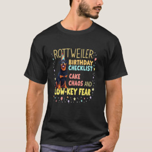 Lustiges Geburtstagsgeschenk Rottweiler Hund T-Shirt