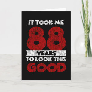 Lustiges Geburtstagsgeschenk zum 88. Geburtstag Vi Karte