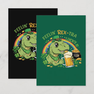 Lustiges Gefühl Rex-Tra Glücklicher T-Rex St. Pa Dankeskarte