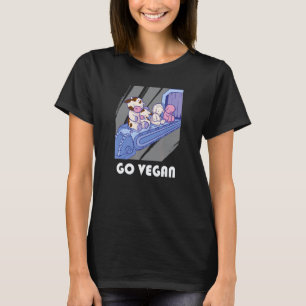 Lustiges Geh Vegan Motiv Vegan Essen  Tiere Sind F T-Shirt
