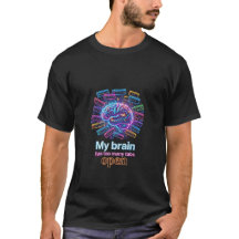 Lustiges Gehirn Browser Tabs Neon T-Shirt - Digita