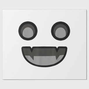 Lustiges Geister Gesicht Halloween Vampir Grusel T Geschenkpapier
