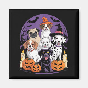 Lustiges Geister-Hund-Halloween-Shirt Halloween Hu Magnet