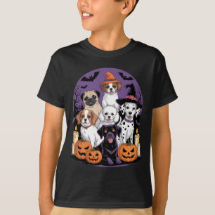 Lustiges Geisterhund Halloween-Shirt Halloween Hun T-Shirt