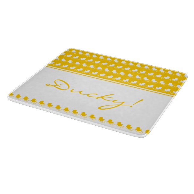 Lustiges gelbes ducky Schneidebrett (Ecke)