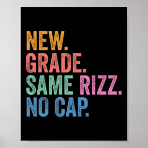 Lustiges Gen Z Zurück zur Schule Neue Klasse gleic Poster