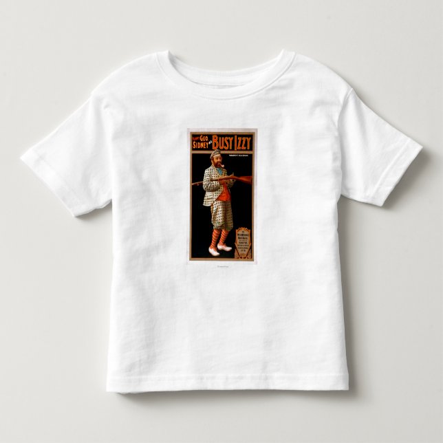 Lustiges Geo. Sidney als beschäftigtes Izzy Kleinkind T-shirt (Vorderseite)