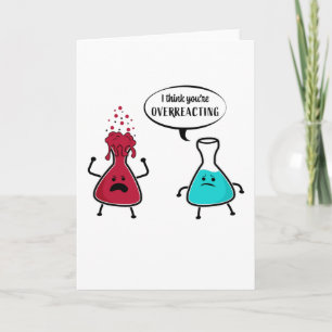 Lustiges Geschenk für Chemie-Lehrer Karte