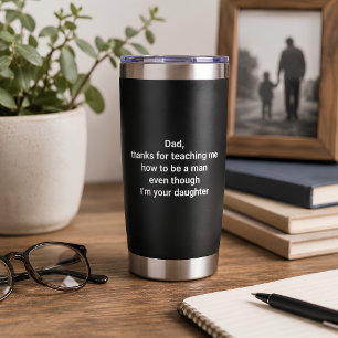 Lustiges Geschenk für den Vater von der Tochter Thermobecher