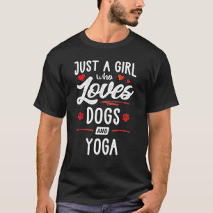 Lustiges Geschenk für ein Mädchen, das Hunde und Y T-Shirt