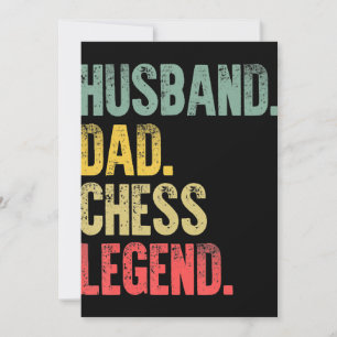 Lustiges Geschenk für Männer Ehemann Vater Schach Dankeskarte