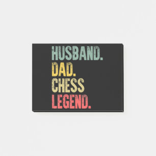 Lustiges Geschenk für Männer Ehemann Vater Schachl Post-it Klebezettel