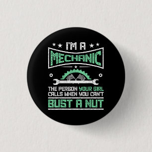 Lustiges Geschenk für Mechaniker Erwachsenen Humor Button